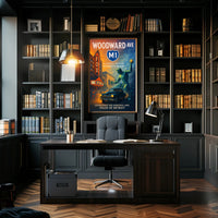 A Journey Through Detroit's Heart Poster Wall Art PosterGoat