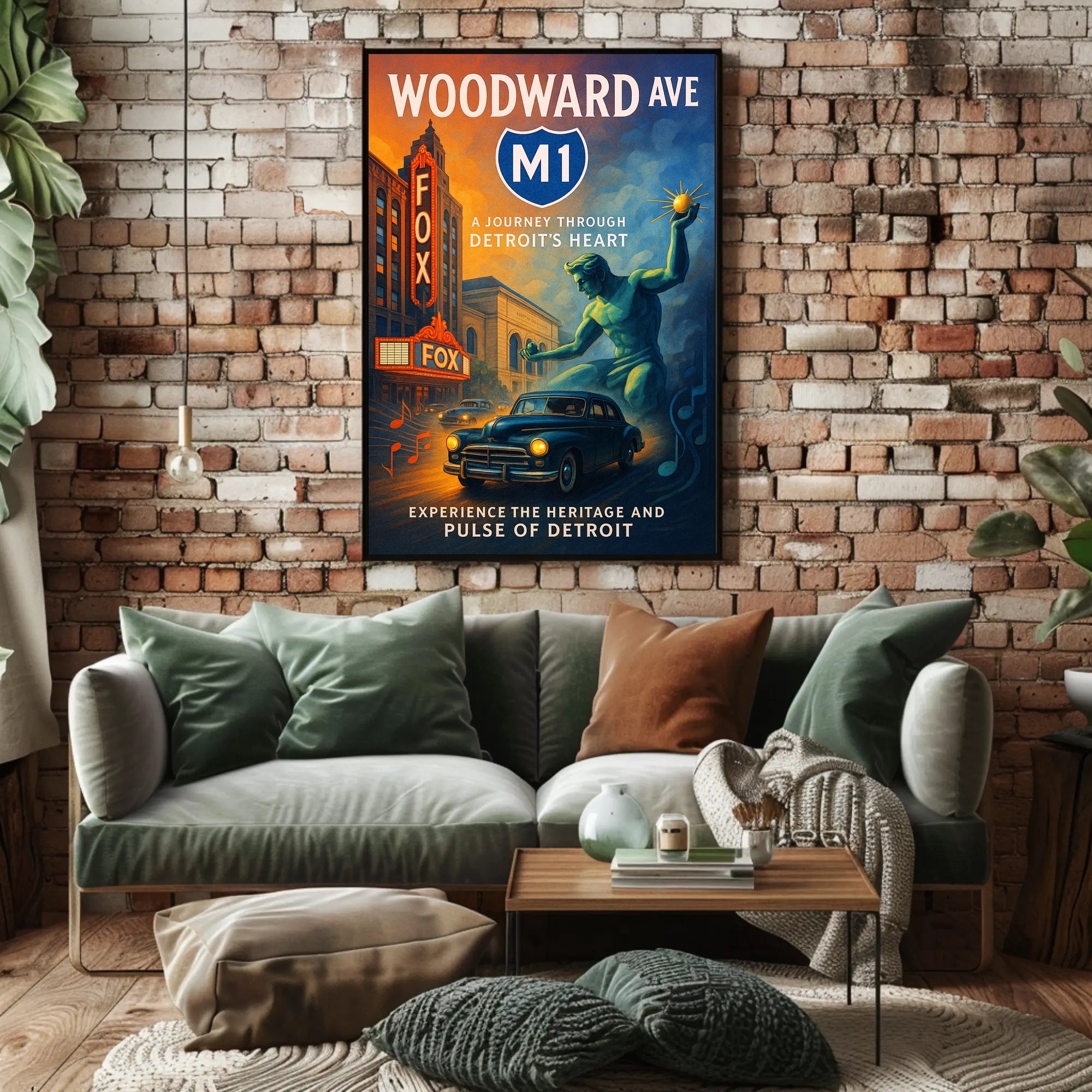 A Journey Through Detroit's Heart Poster Wall Art PosterGoat