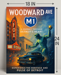 A Journey Through Detroit's Heart Poster Wall Art PosterGoat