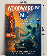 A Journey Through Detroit's Heart Poster Wall Art PosterGoat