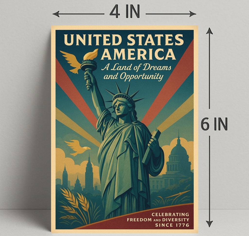 A Land of Dreams and Opportunity Poster PosterGoat