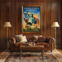 A Land of Freedom and Opportunity Poster Wall Art PosterGoat