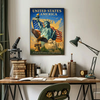 A Land of Freedom and Opportunity Poster Wall Art PosterGoat