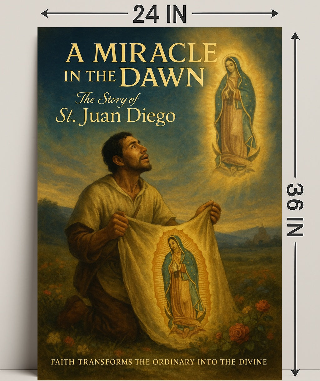 A Miracle in the Dawn The Story of St. Juan Diego Poster PosterGoat