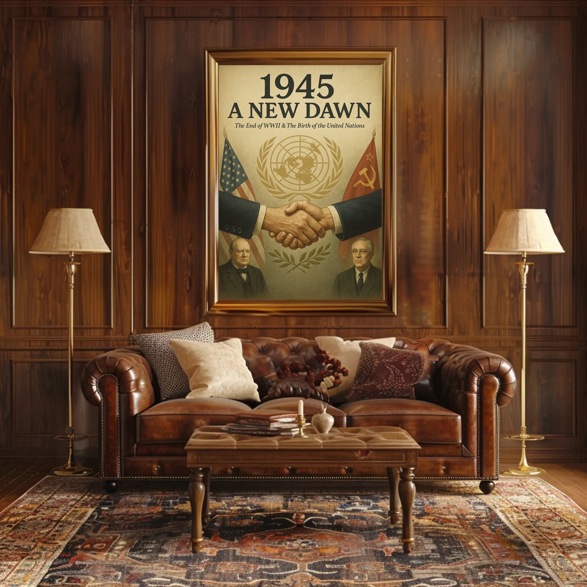 A New Dawn 1945 Vintage Poster Wall Art PosterGoat