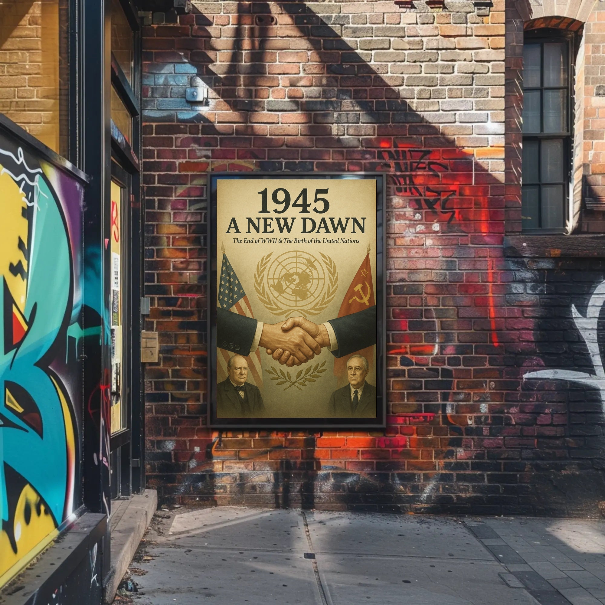 A New Dawn 1945 Vintage Poster Wall Art PosterGoat