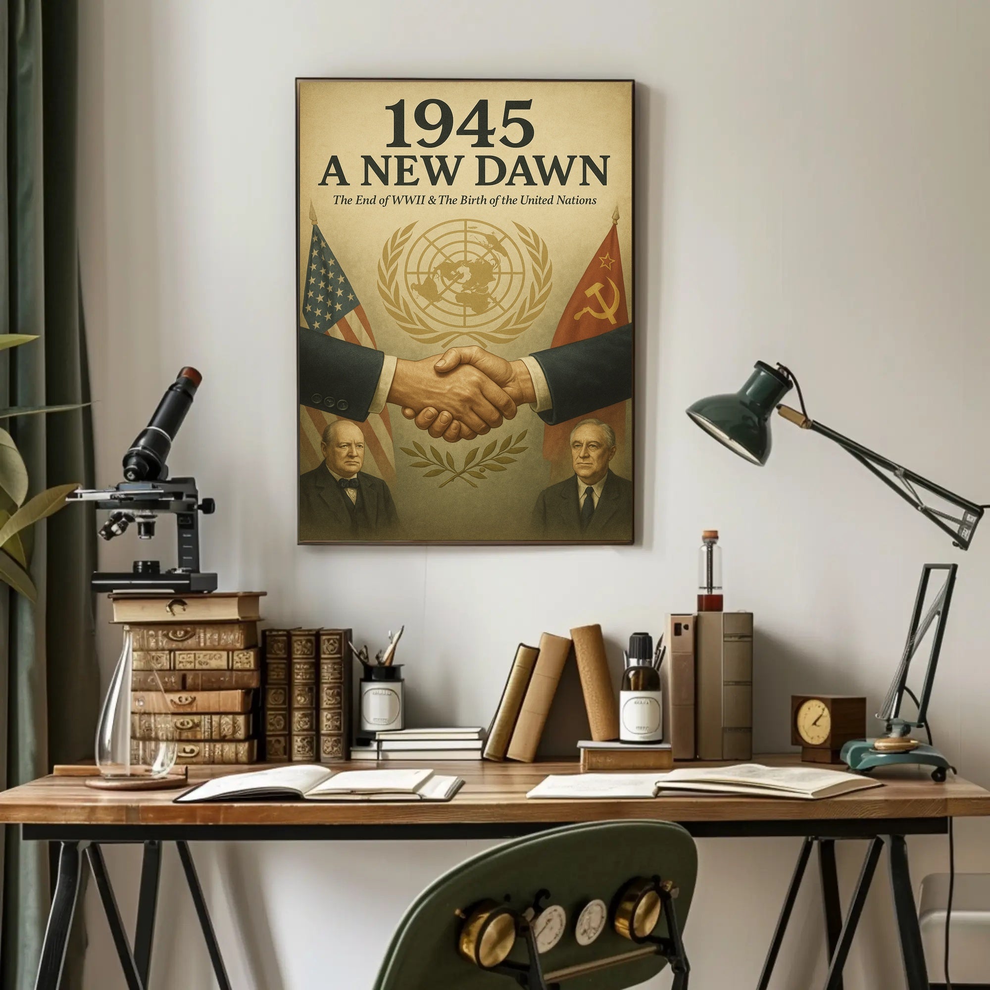 A New Dawn 1945 Vintage Poster Wall Art PosterGoat