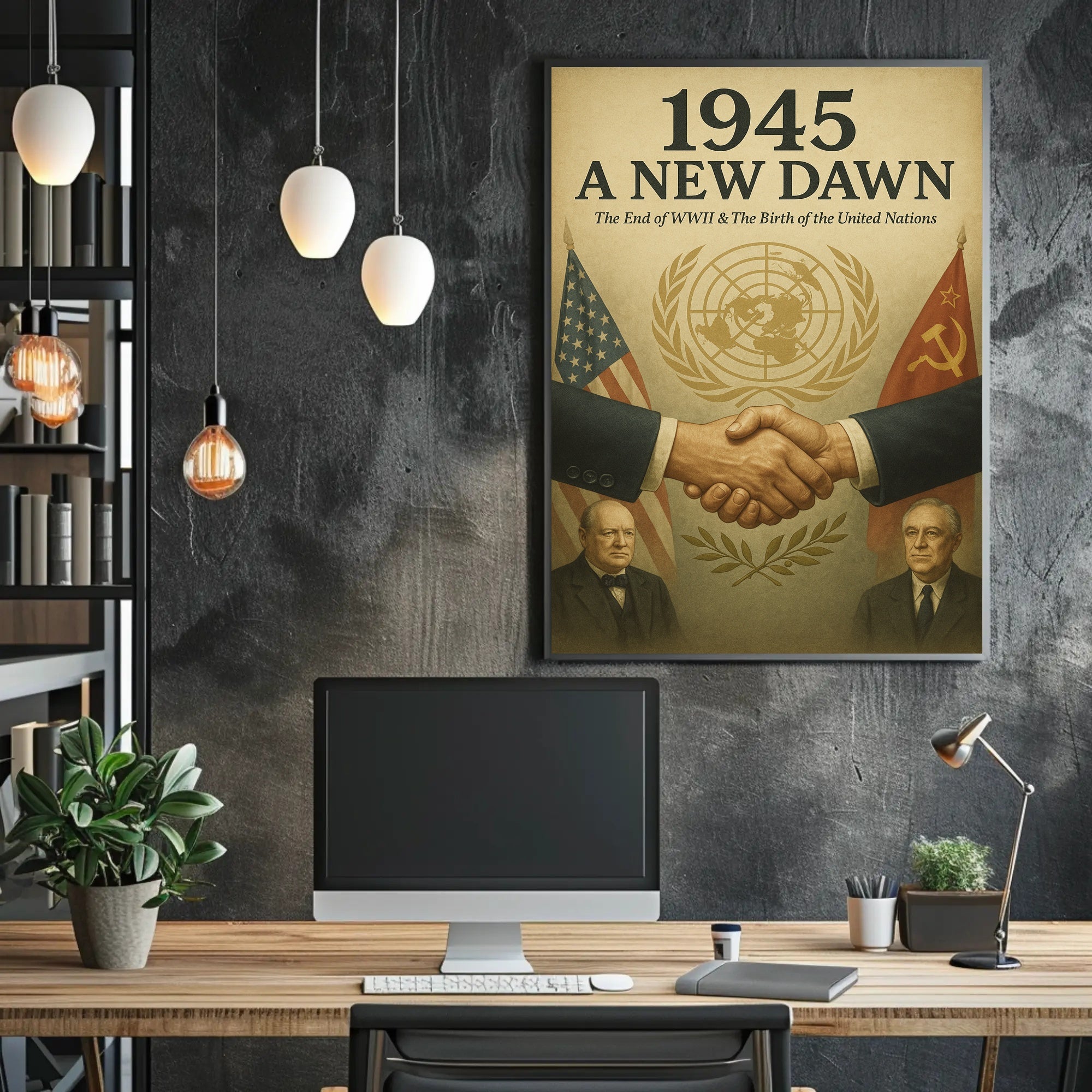 A New Dawn 1945 Vintage Poster Wall Art PosterGoat