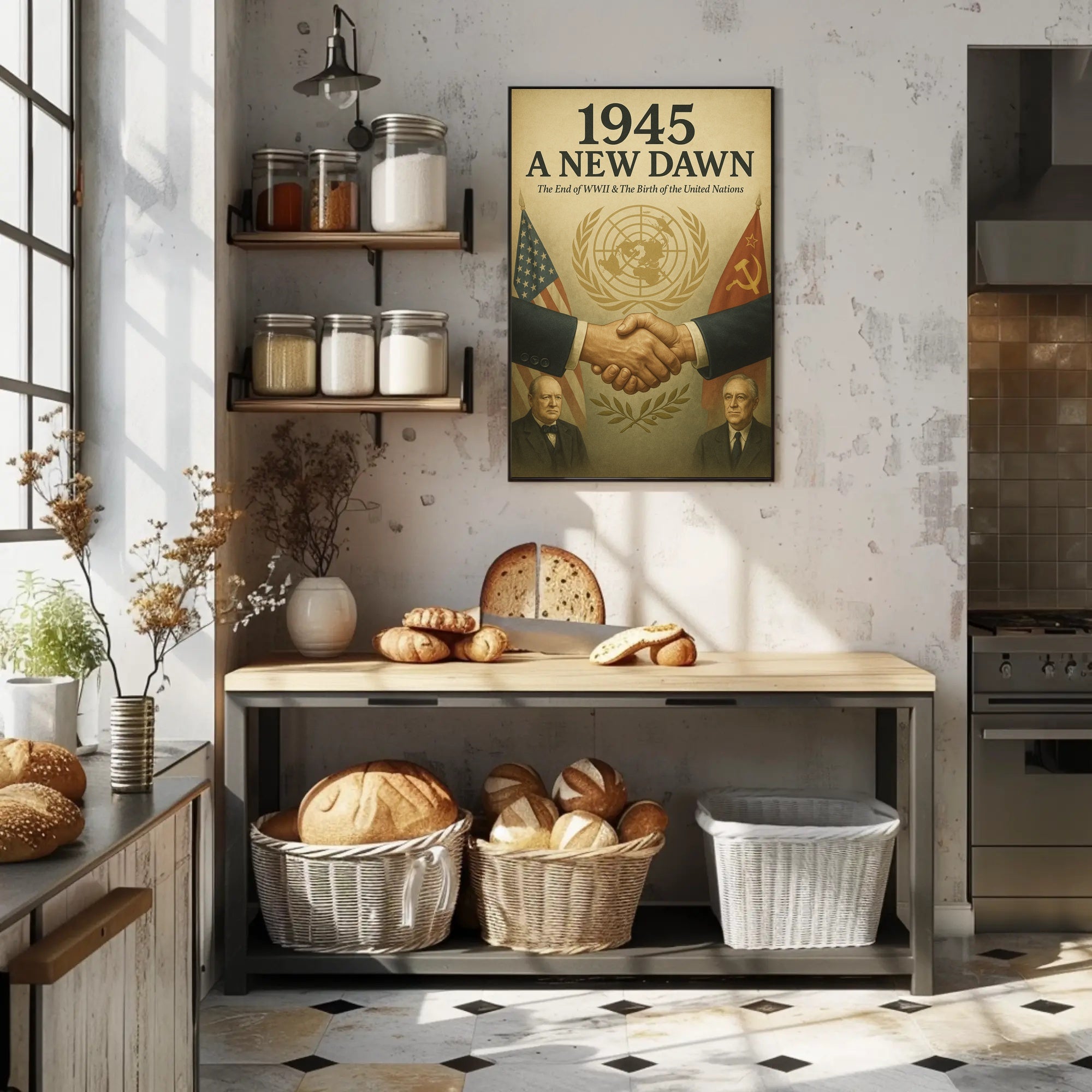 A New Dawn 1945 Vintage Poster Wall Art PosterGoat