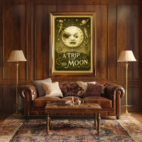 A Trip To The Moon Vintage Poster Wall Art Print PosterGoat