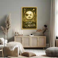 A Trip To The Moon Vintage Poster Wall Art Print PosterGoat