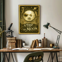 A Trip To The Moon Vintage Poster Wall Art Print PosterGoat