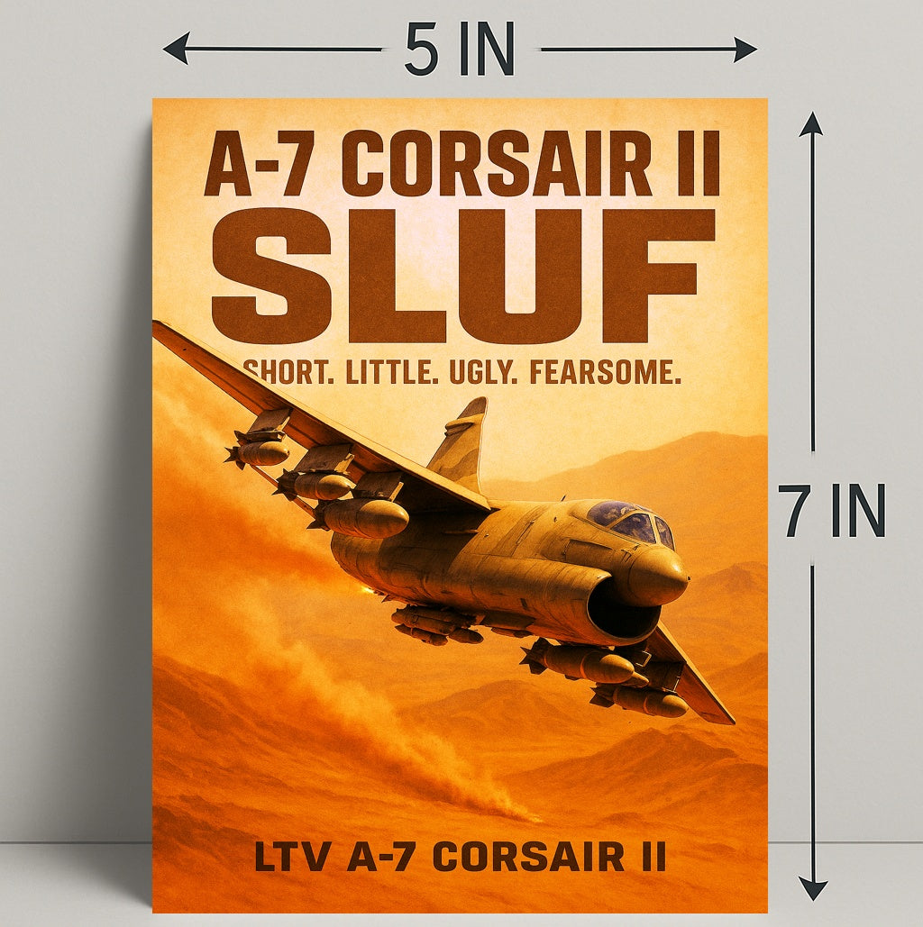 A7 Corsair II SLUF Poster PosterGoat