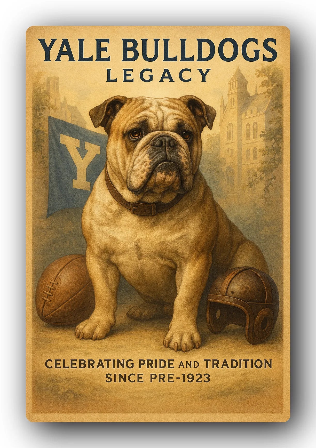 Yale Bulldogs Legacy Trading Card