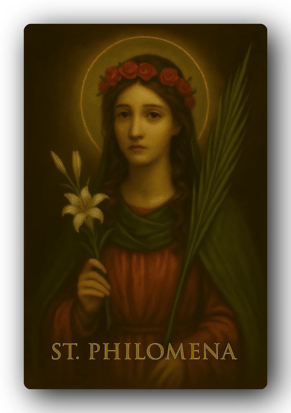 St. Philomena Trading Card