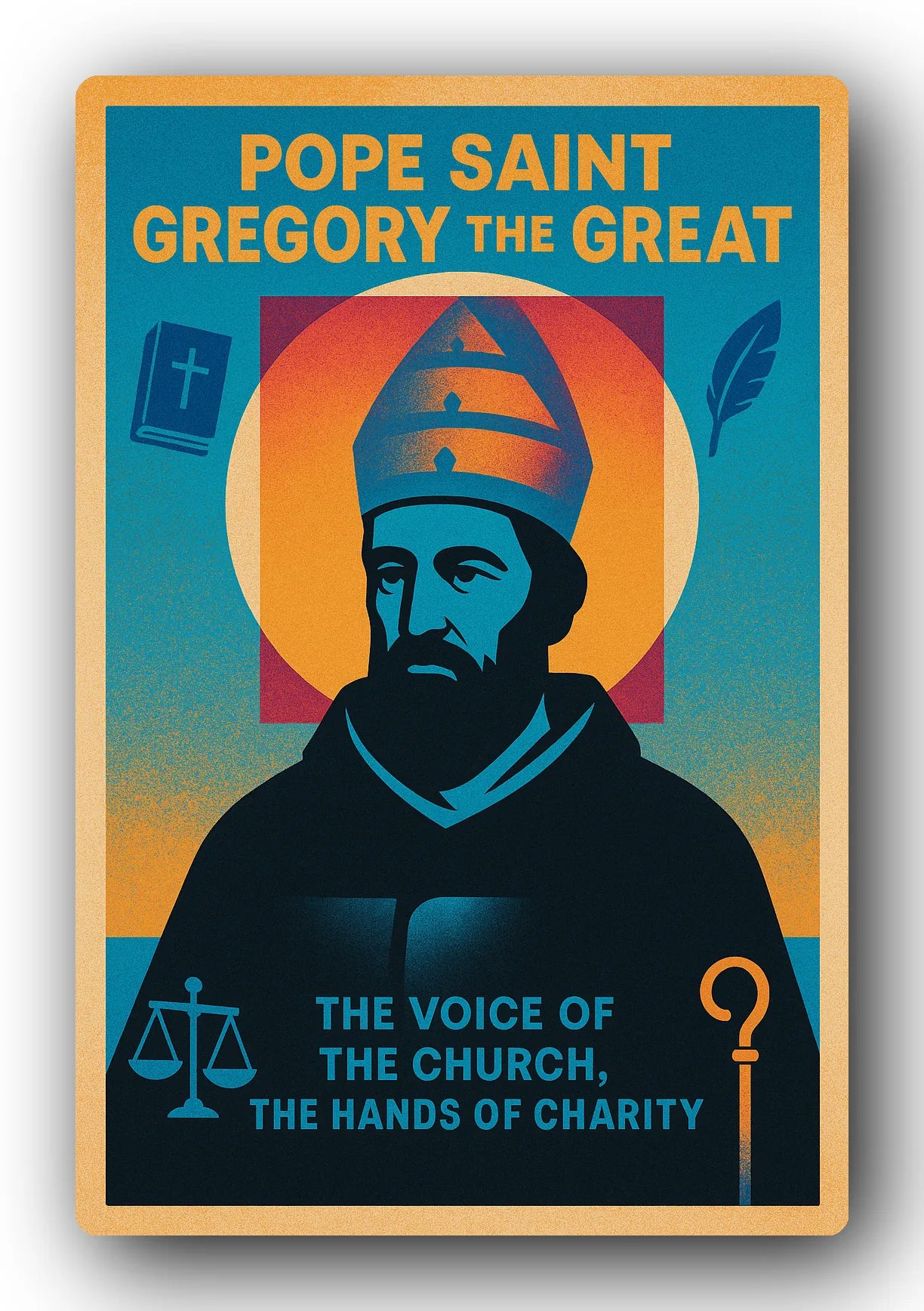Pope Saint Gregory The Great Trading Card