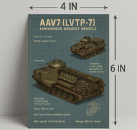 AAV7 Amphibious Assault Vehicle Poster PosterGoat