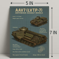 AAV7 Amphibious Assault Vehicle Poster PosterGoat
