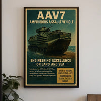 AAV7 Amphibious Assault Vehicle Poster PosterGoat