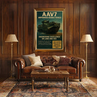AAV7 Amphibious Assault Vehicle Poster PosterGoat