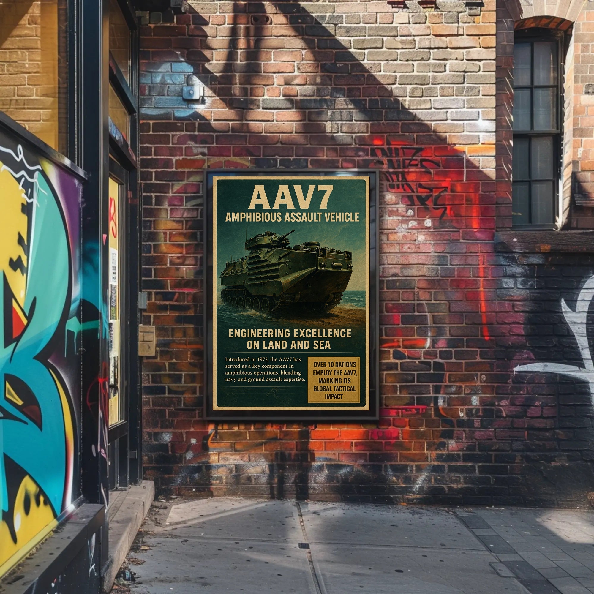 AAV7 Amphibious Assault Vehicle Poster PosterGoat