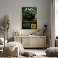 AAV7 Amphibious Assault Vehicle Poster PosterGoat