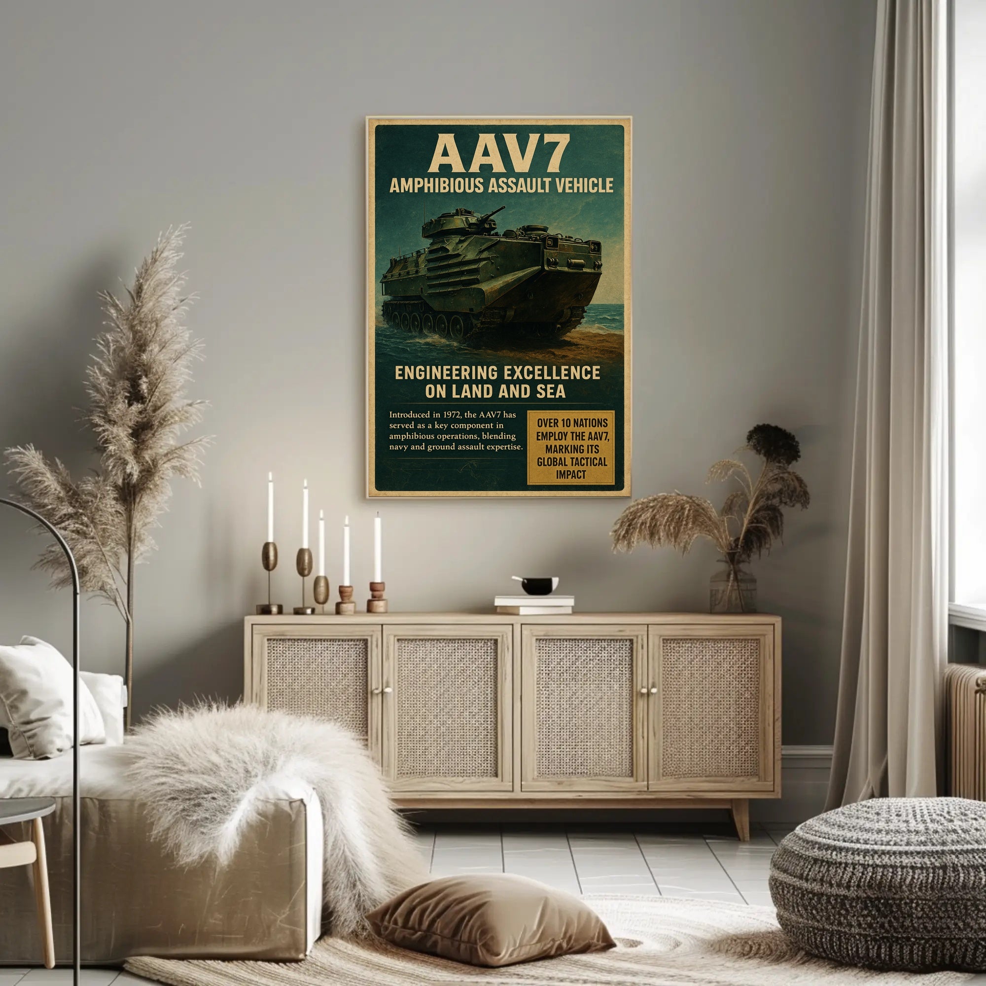 AAV7 Amphibious Assault Vehicle Poster PosterGoat