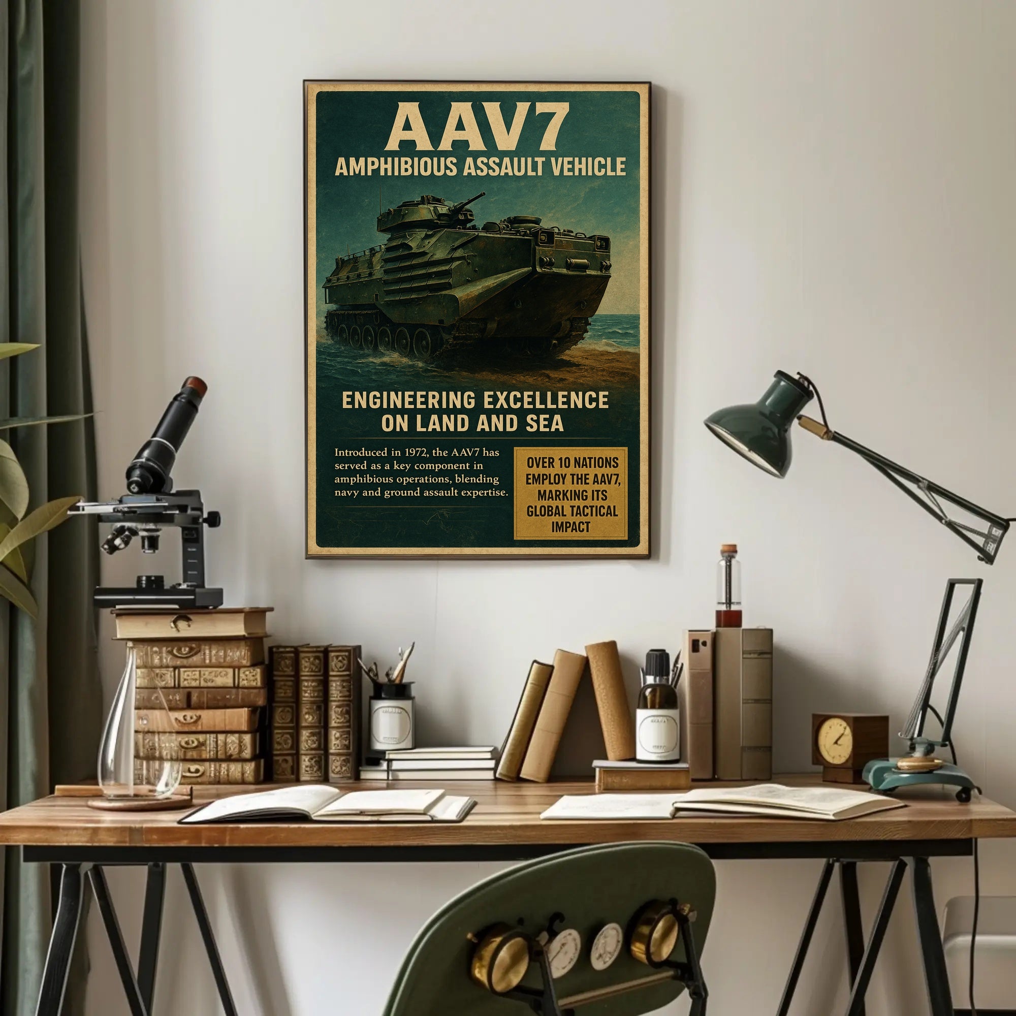 AAV7 Amphibious Assault Vehicle Poster PosterGoat