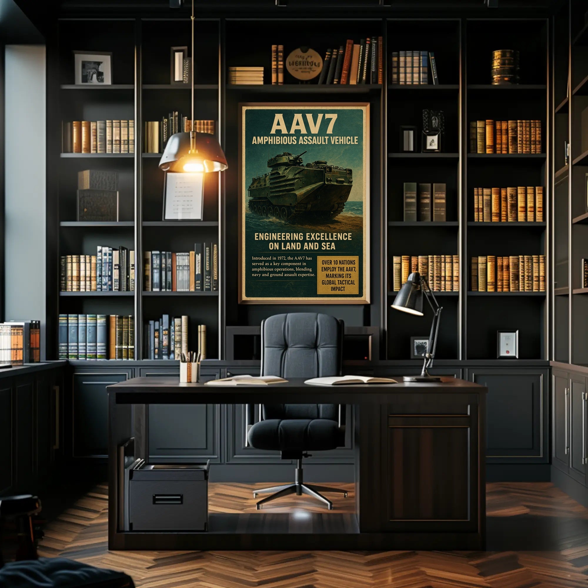 AAV7 Amphibious Assault Vehicle Poster PosterGoat