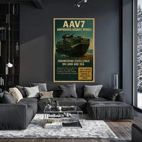 AAV7 Amphibious Assault Vehicle Poster PosterGoat