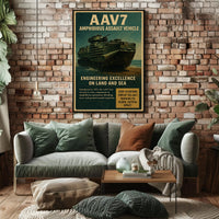 AAV7 Amphibious Assault Vehicle Poster PosterGoat