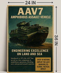 AAV7 Amphibious Assault Vehicle Poster PosterGoat