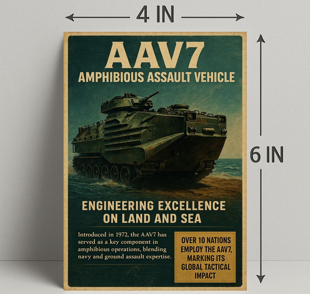AAV7 Amphibious Assault Vehicle Poster PosterGoat