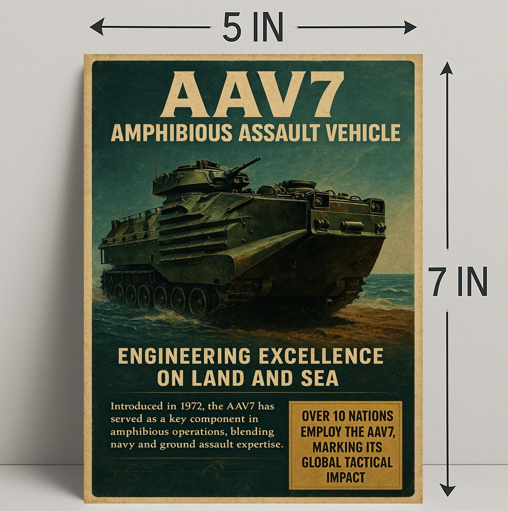 AAV7 Amphibious Assault Vehicle Poster PosterGoat