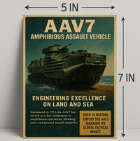 AAV7 Amphibious Assault Vehicle Poster PosterGoat