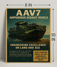 AAV7 Amphibious Assault Vehicle Poster PosterGoat