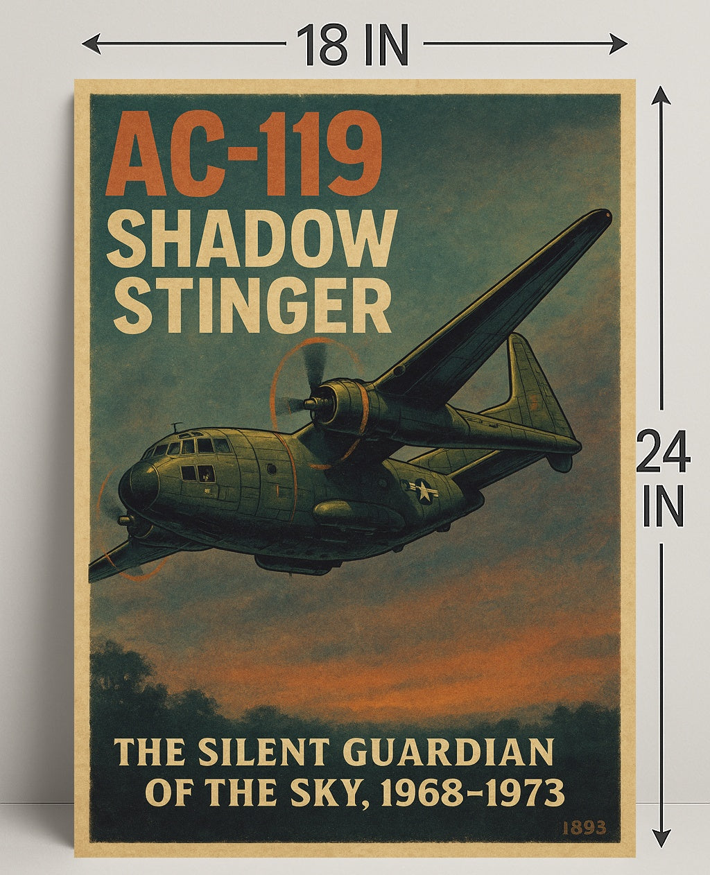 AC-119 Shadow Stinger Poster PosterGoat