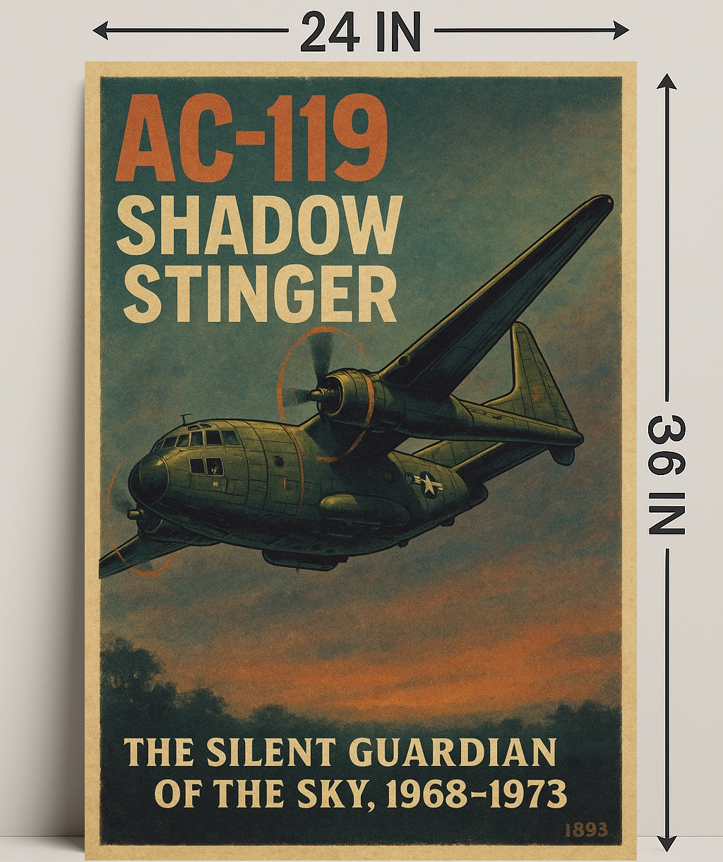 AC-119 Shadow Stinger Poster PosterGoat