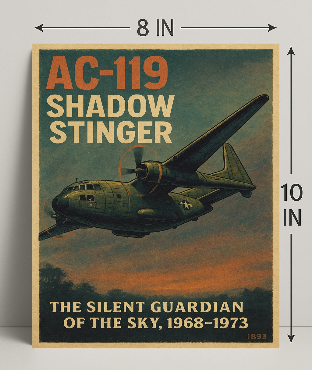 AC-119 Shadow Stinger Poster PosterGoat