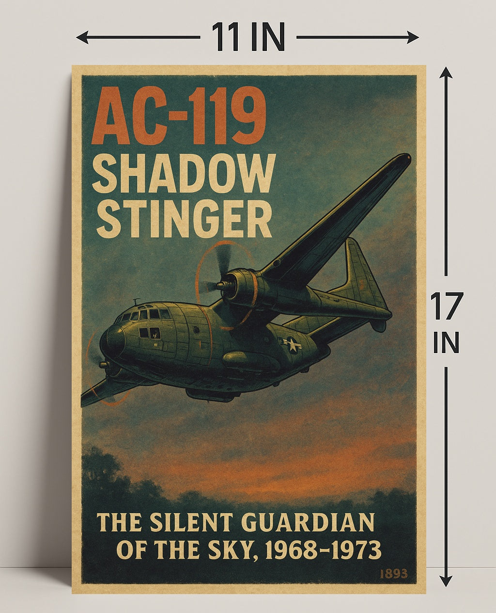 AC-119 Shadow Stinger Poster PosterGoat