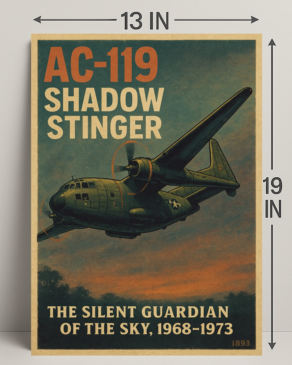 AC-119 Shadow Stinger Poster PosterGoat