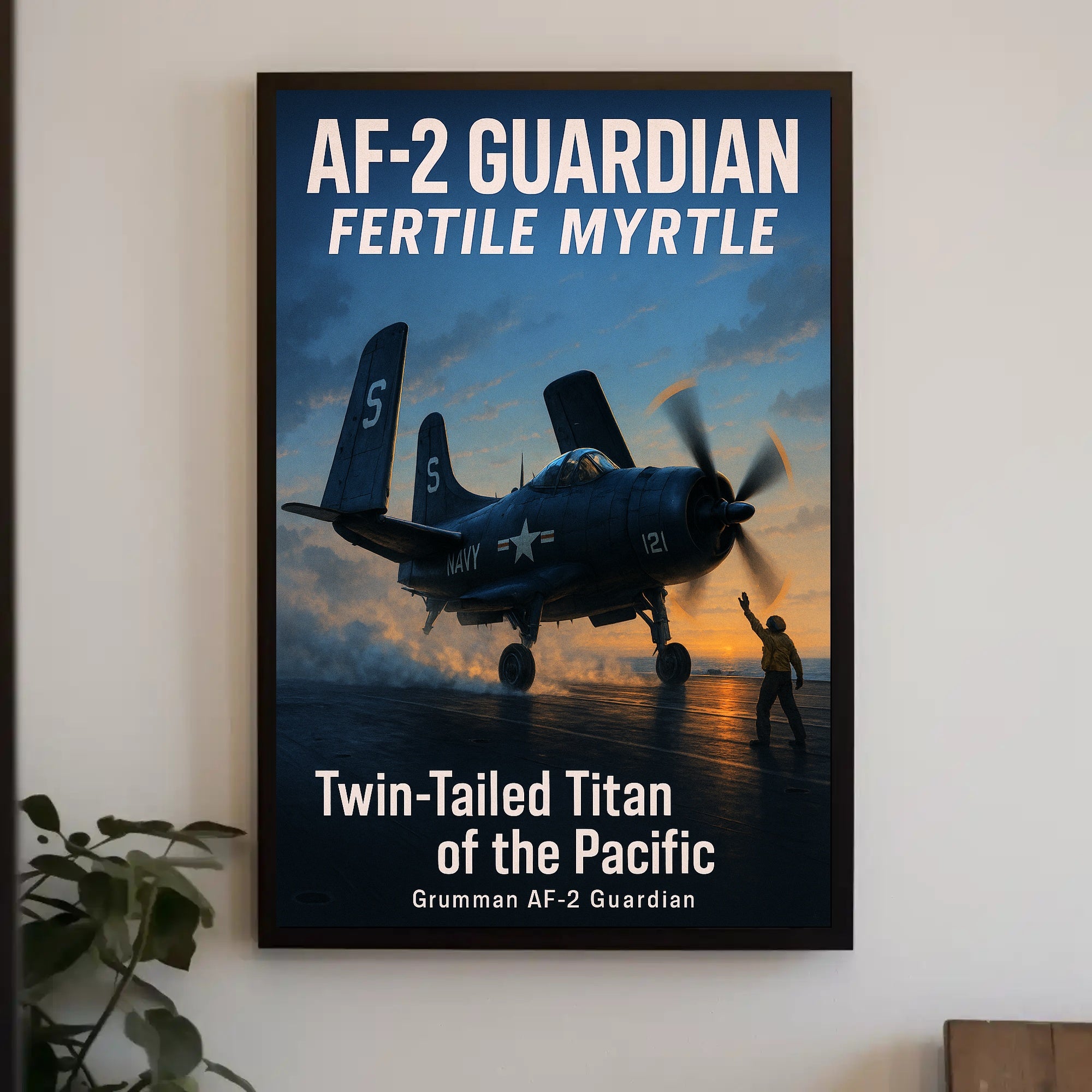 AF-2 Guardian Twin-Tailed Titan of the Pacific Poster PosterGoat