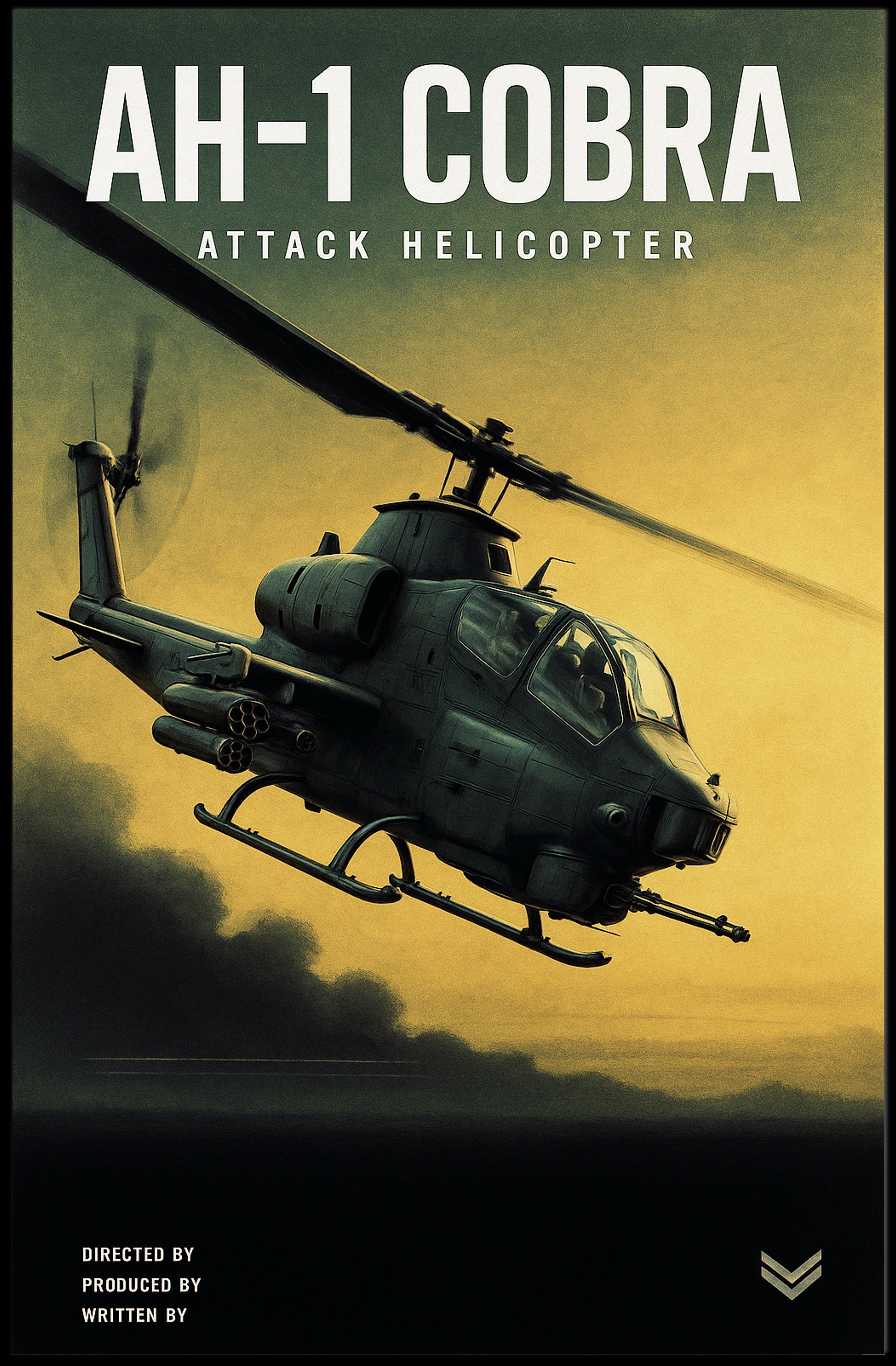 AH-1 Cobra Attack Helicopter Poster PosterGoat