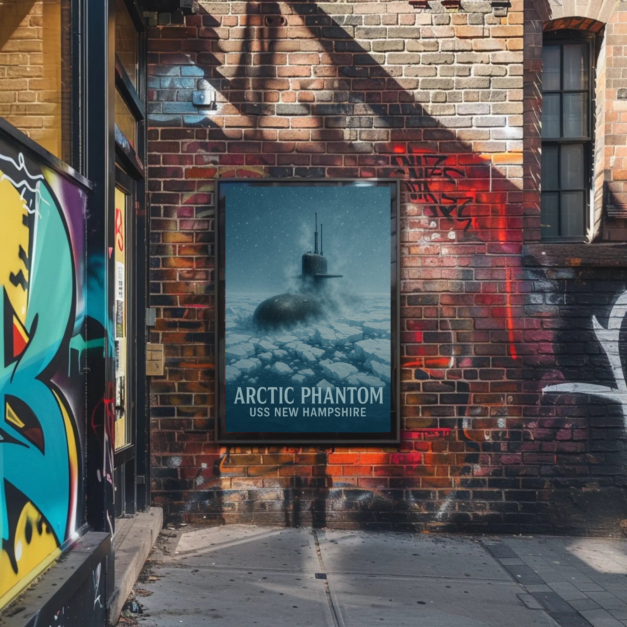 ARCTIC PHANTOM Submarine Naval Military Recruitment Poster PosterGoat