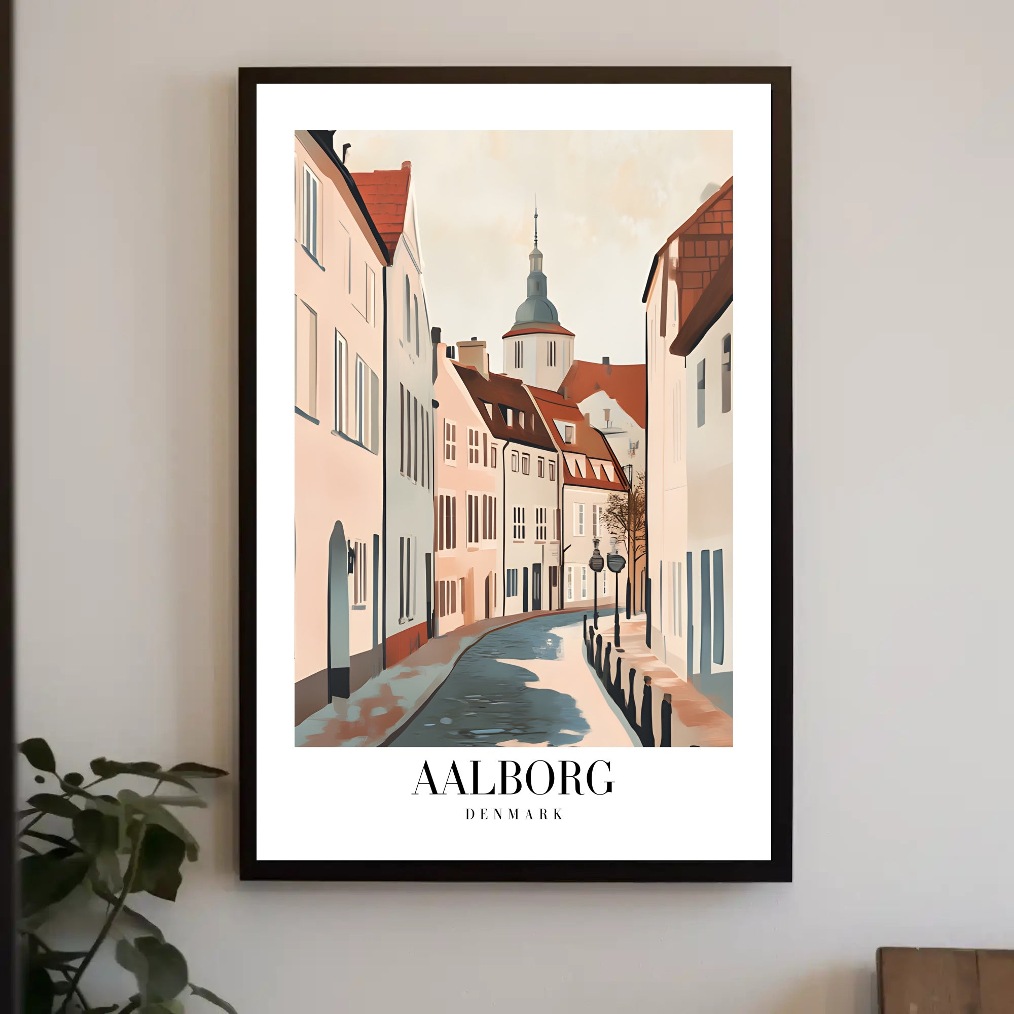 Aalborg Minimalist Travel Poster for Home Decor PosterGoat