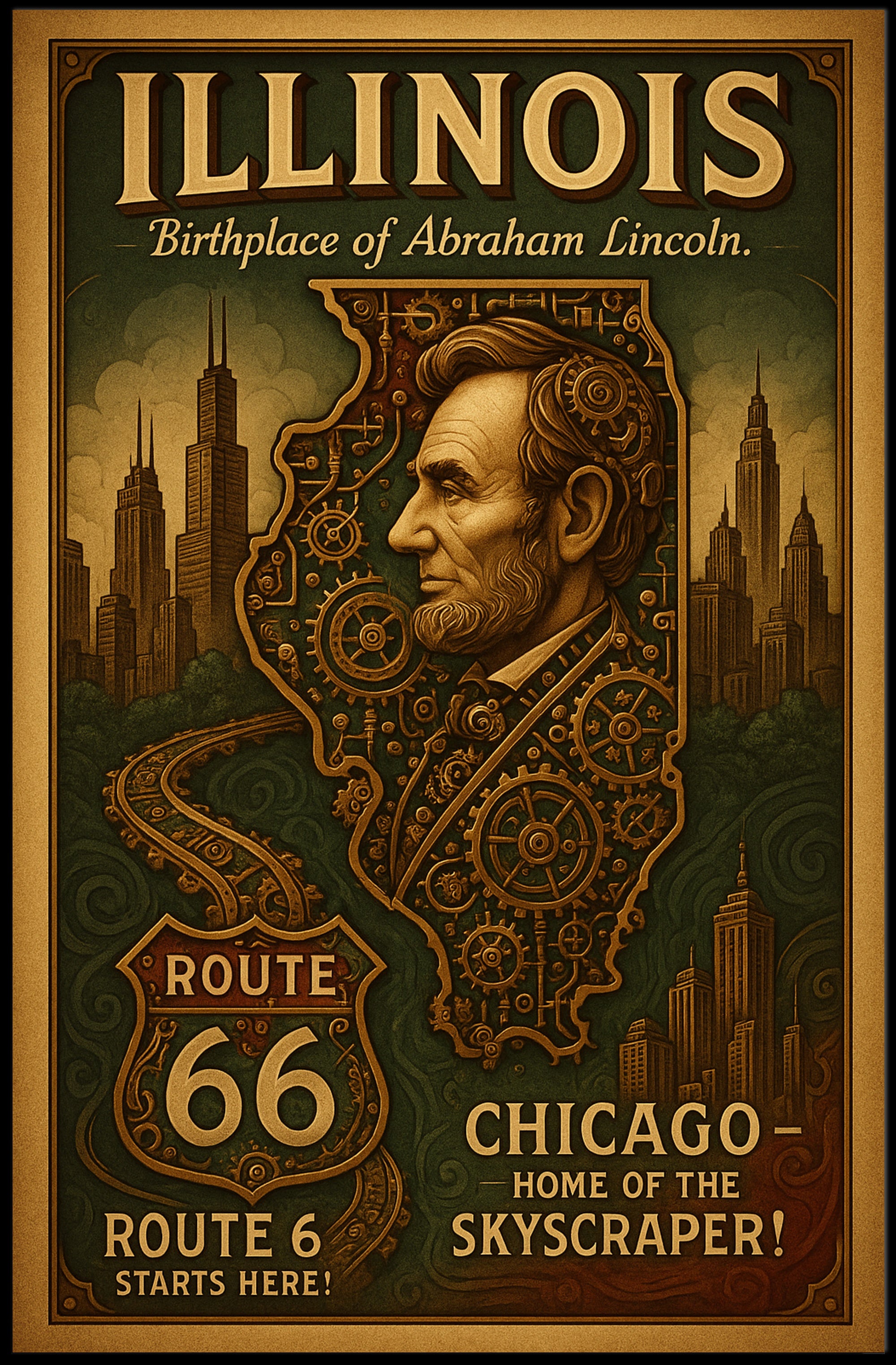 Abraham Lincoln 16Th President Poster PosterGoat