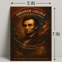 Abraham Lincoln 16th President Poster PosterGoat