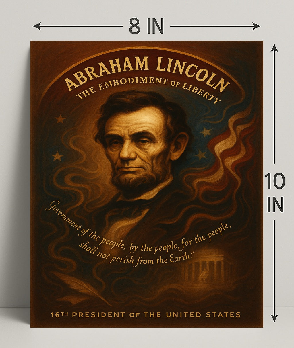 Abraham Lincoln 16th President Poster PosterGoat