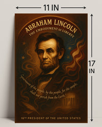 Abraham Lincoln 16th President Poster PosterGoat