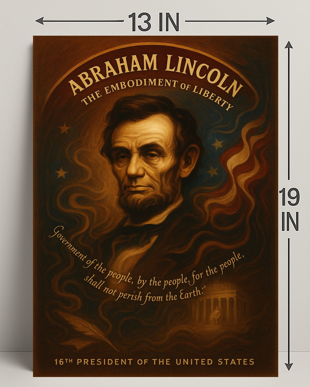 Abraham Lincoln 16th President Poster PosterGoat